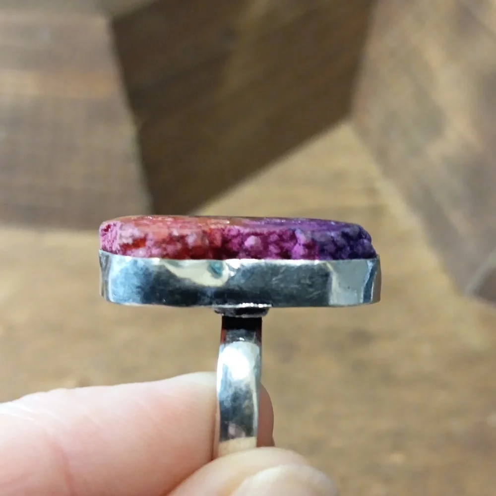Hand Crafted Multicolor Statement Ring! One of a kind.